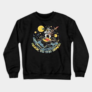 Rock to the space Crewneck Sweatshirt